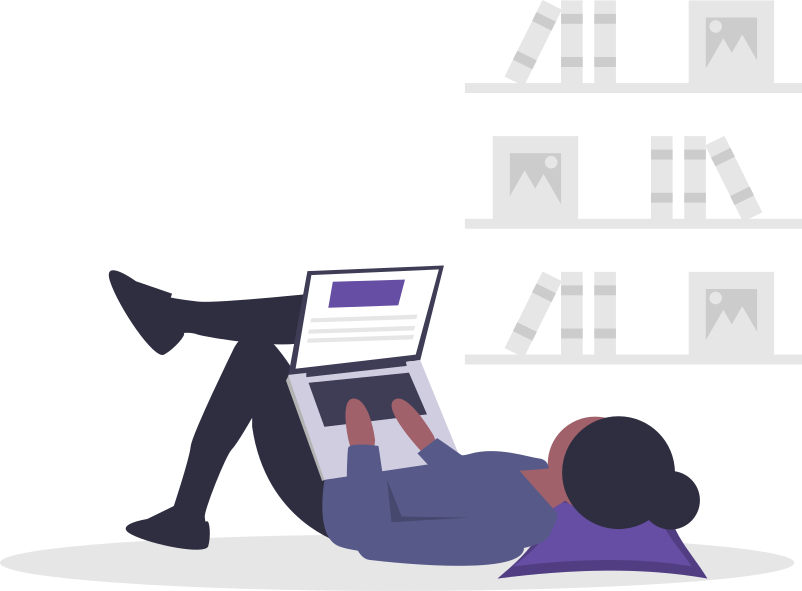 chillin in the library